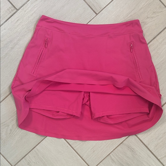 G/FORE Women’s Silky Tech Nylon A-Line Skort SORBET Pink Small - Picture 12 of 13